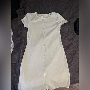 Mint green kids dress